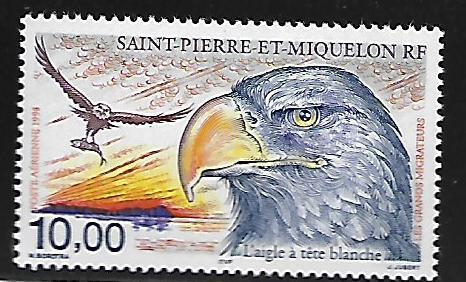 ST PIERRE AND MIQUELON C75 MNH BALD EAGLE