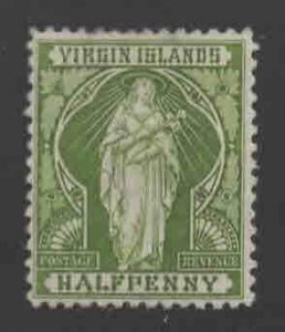 British Virgin Islands Scott 21 MH* 1899 St. Ursula stamp