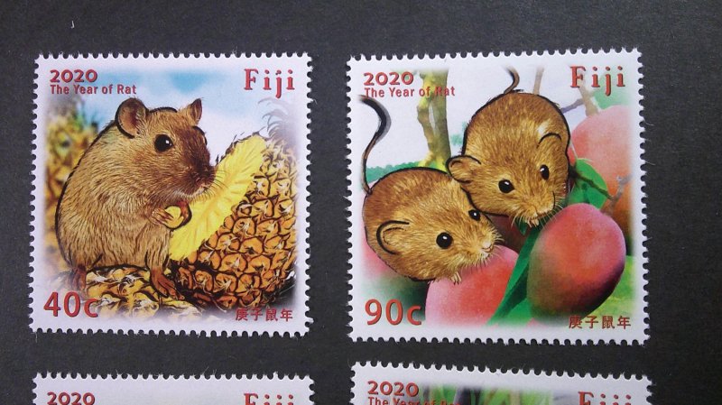 Fiji 2020 Year of Rat Issue Scott# 1430-1433 Mint XF NH CPL set of 4