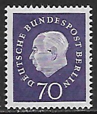 Berlin # 9N169 - President Heuss - MNH.....(B12)