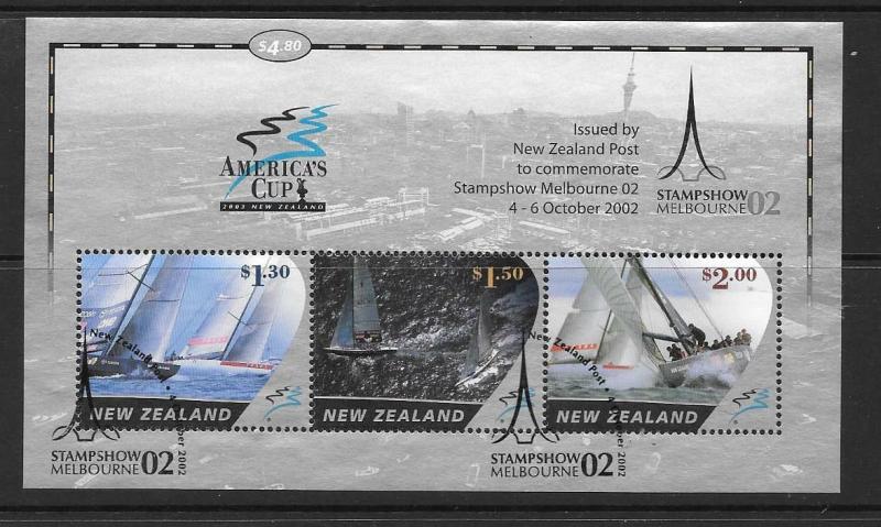 NEW ZEALAND SGMS2542 2002 MELBOUNE STAMP EXHIBITION FINE USED