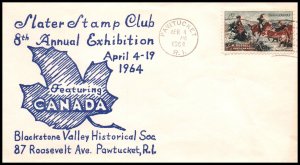 US 8th Annual Exhibition Slter Stamp Club 1964 Cover