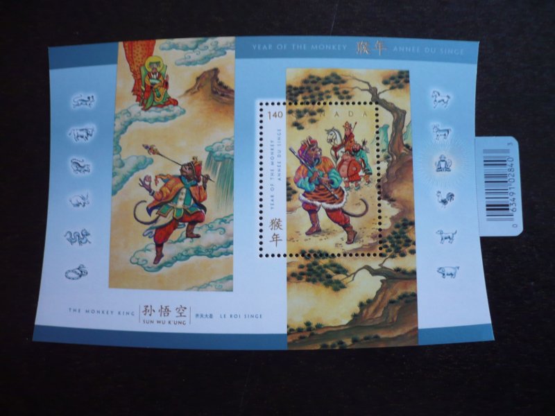 Stamps - Canada - Scott# 2016 - Mint Never Hinged Souvenir Sheet