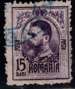 Romania Scott 209 Used stamp Blue cancel