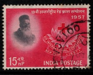 INDIA SG388 1957 19th INT. RED CROSS CONFERENCE USED