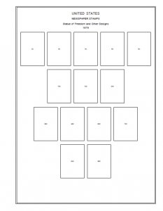 PRINTED UNITED STATES AMERICA [CLASS.] 1847-1940 STAMP ALBUM PAGES (112 pages)