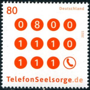 2021 Germany Telephone Crisis Assistance (Scott 3232) MNH