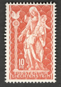 1965 Liechtenstein Sc #395 - 10fr Madonna MNH stamp Cv$7