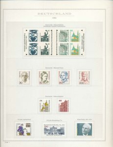 Germany 1990/91 MNH On 16 Pages(Apprx 130 Items)W3476AAA