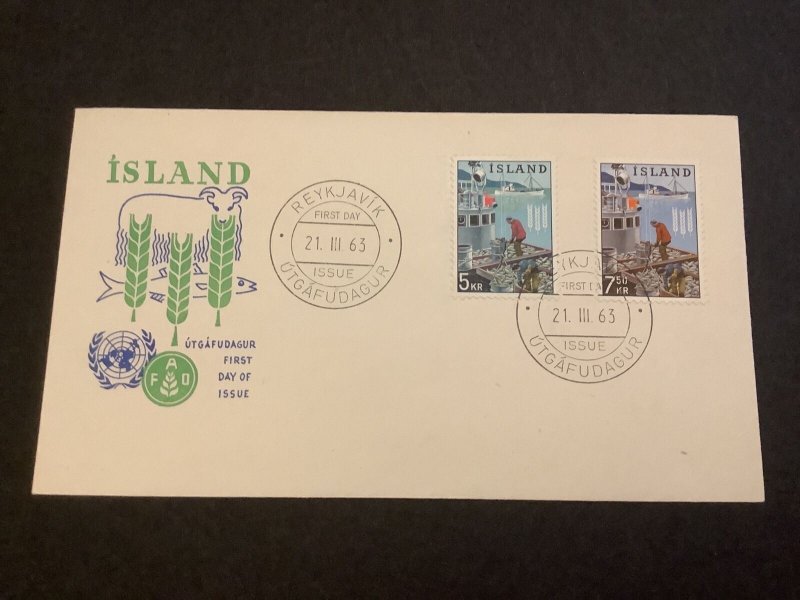 Iceland 1963 First Day Issue Stamp Cover R40851 