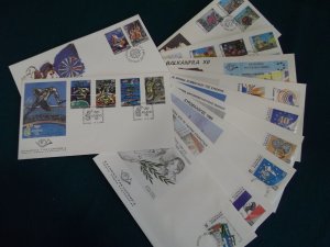 Greece 1989 year set official FDC's.