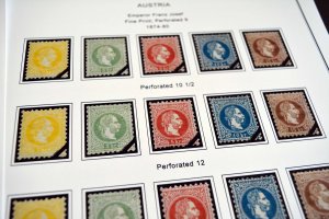 COLOR PRINTED AUSTRIA 1850-2010 STAMP ALBUM PAGES (317 illustrated pages)