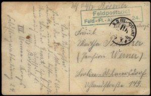 Germany WWI Air Force Flieger Abteilung 25 Feldpost RPPC Cover G68292