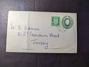 1942 England British Channel Islands Scarce First Day Cover Jersey CI Local Use