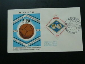 football FIFA world cup 1964 FDC Monaco 55979