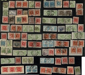 Poland pre-1930 mix on/off paper w postmarks