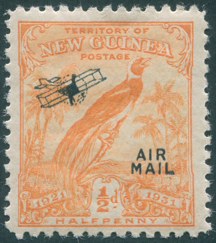 New Guinea 1931 ½d orange Air Mail SG163 unused