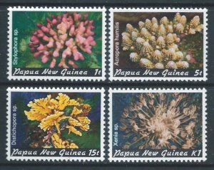 Papua New Guinea #566-9 NH Coral