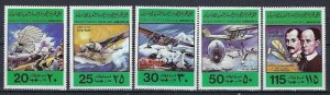 Libya 769-73 MNH 1978 Aviation (ak2958)