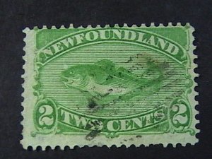 NEWFOUNDLAND # 46-USED---SINGLE------1880-96