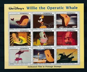 [22239] Dominica 1993 Disney Wilie the Operatic Whale MNH