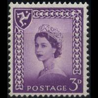 ISLE OF MAN 1958 - Scott# 2a Queen Chalky Paper 3p NH