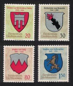 Liechtenstein Arms 1st issue 4v 1964 MNH SC#386-389 SG#433-436