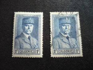 Stamps - Algeria - Scott# 135 - Mint Hinged & Used Set of 1 Stamp