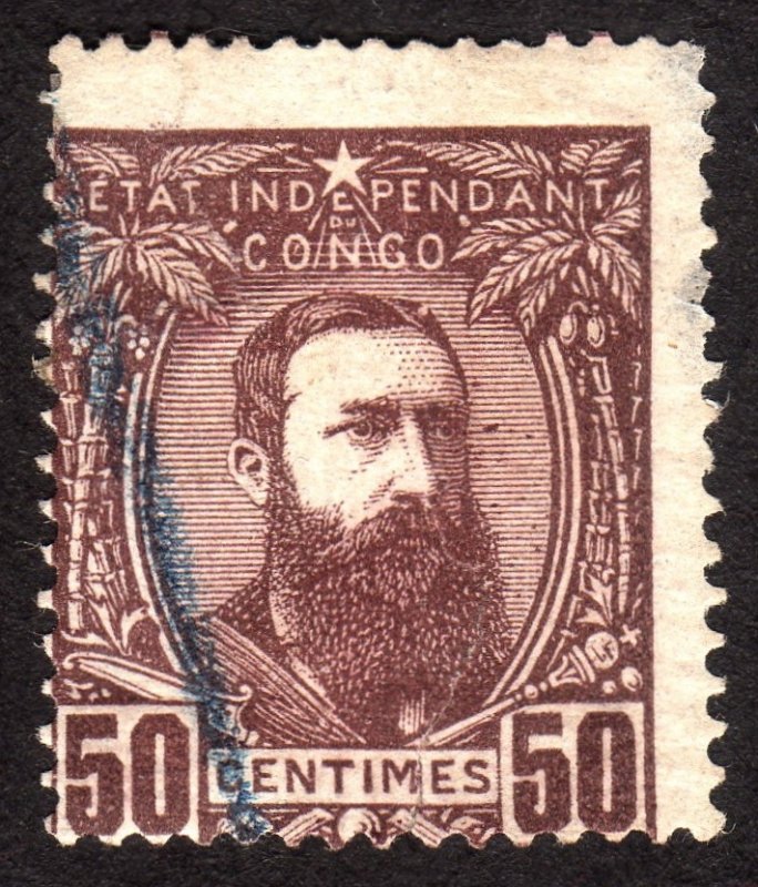 1887, Belgian Congo 50c, Used, Sc 9