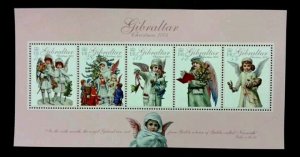 *FREE SHIP Gibraltar Christmas 2005 Angel Religion Children (ms) MNH