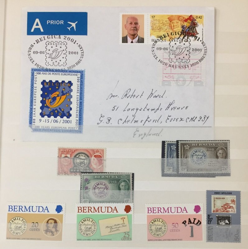 World Stamp on Stamp M&U Collection (Apx 350) GM2278