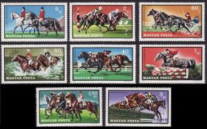 Hungary Horses Equestrian Sport 8v SG#2620/27 MI#2703A-2710A