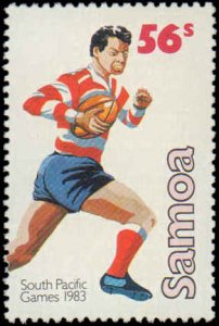 Samoa #592-599, Complete Set(8), 1983, Sports, Never Hinged