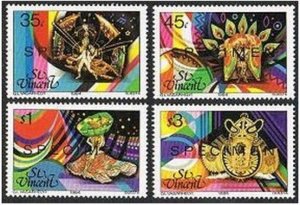 St Vincent 743-746 SPECIMEN,MNH.Michel 724-727. Carnival 1984.Musical fantasy,