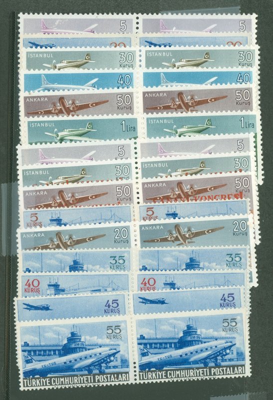 Turkey #C12-7/19-27 Mint (NH) Single (Complete Set)