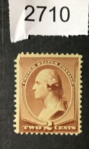 MOMEN: US STAMPS #210 MINT OG NH LOT #2710