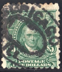 SC#480 $5.00 John Marshall Single (1917) Used