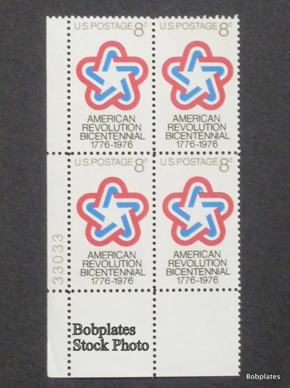 BOBPLATES #1432 American Revolution Lower Left Plate Block 33044  F-VF NH SCV=$1