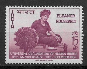 1963 India 379 Eleanor Roosevelt at Spinning Wheel MNH