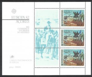 SALE Azores Heroes of Mindelo Europa CEPT MS Def 1982 Def SC#333a SG#MS446