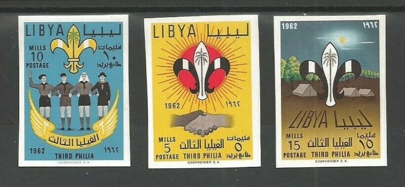 1962 Libya Third Philia Boy Scouts IMPERF