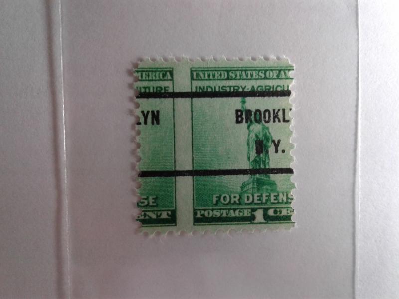 SCOTT # 899 AMAZING  MIS-PERF WITH BROOKLYN, NY MINT NEVER HINGED GEM QUALITY