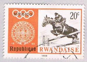 Rwanda 266 Used Equestrian 1968 (BP29512)