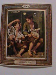 ​NIUE-1980 SC#240a INTERNATIONAL YEAR OF THE CHILD-MNH-S/S VERY FINE  MURILLO-