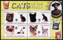 SOMALIA - 2002 - Domestic Cats #8 - Perf 4v Sheet - M N H - Private Issue