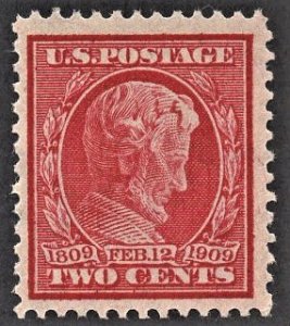 US 367 MNH VF Two Cent Abraham Lincoln Memorial Issue D/L Wtrmk