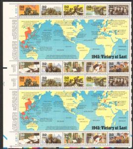 US #2981 Mint Sheet 1995 WWII 