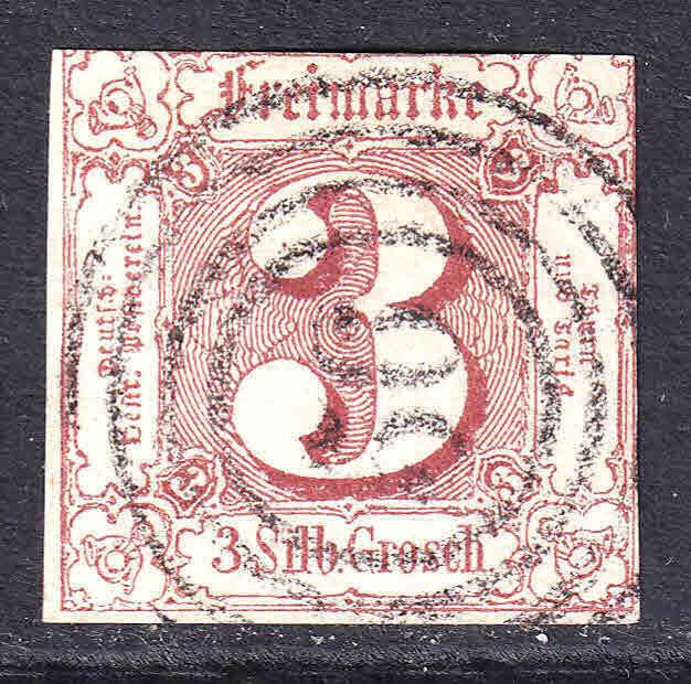 THURN & TAXIS 12 RING CANCEL F/VF $110 SCV