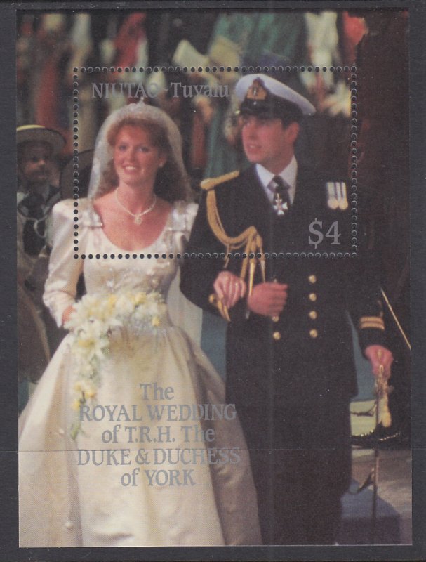 Tuvalu Niutao 53 Royal Wedding Souvenir Sheet MNH VF