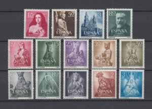 SPAIN 1954 Complete Yearset MNH Luxe